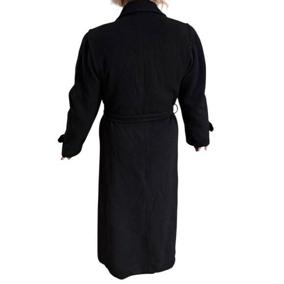 Woman’s Vintage Ed Mitchell of Westport CT 100% Black Cashmere Coat Made in USA - Picture 7 of 11